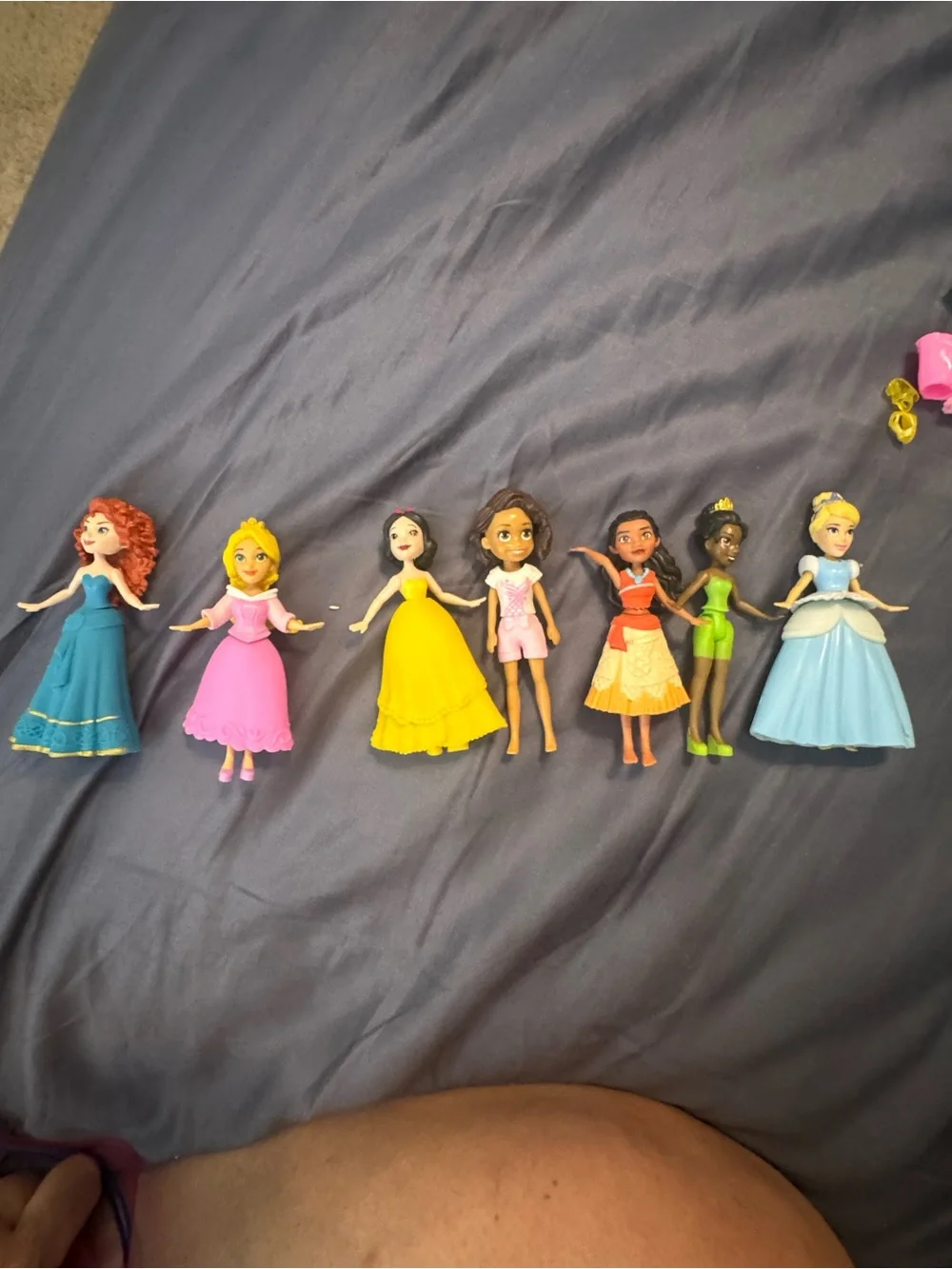 Disney Mini Princess Dolls Set - Blue, Pink, Yellow, Green